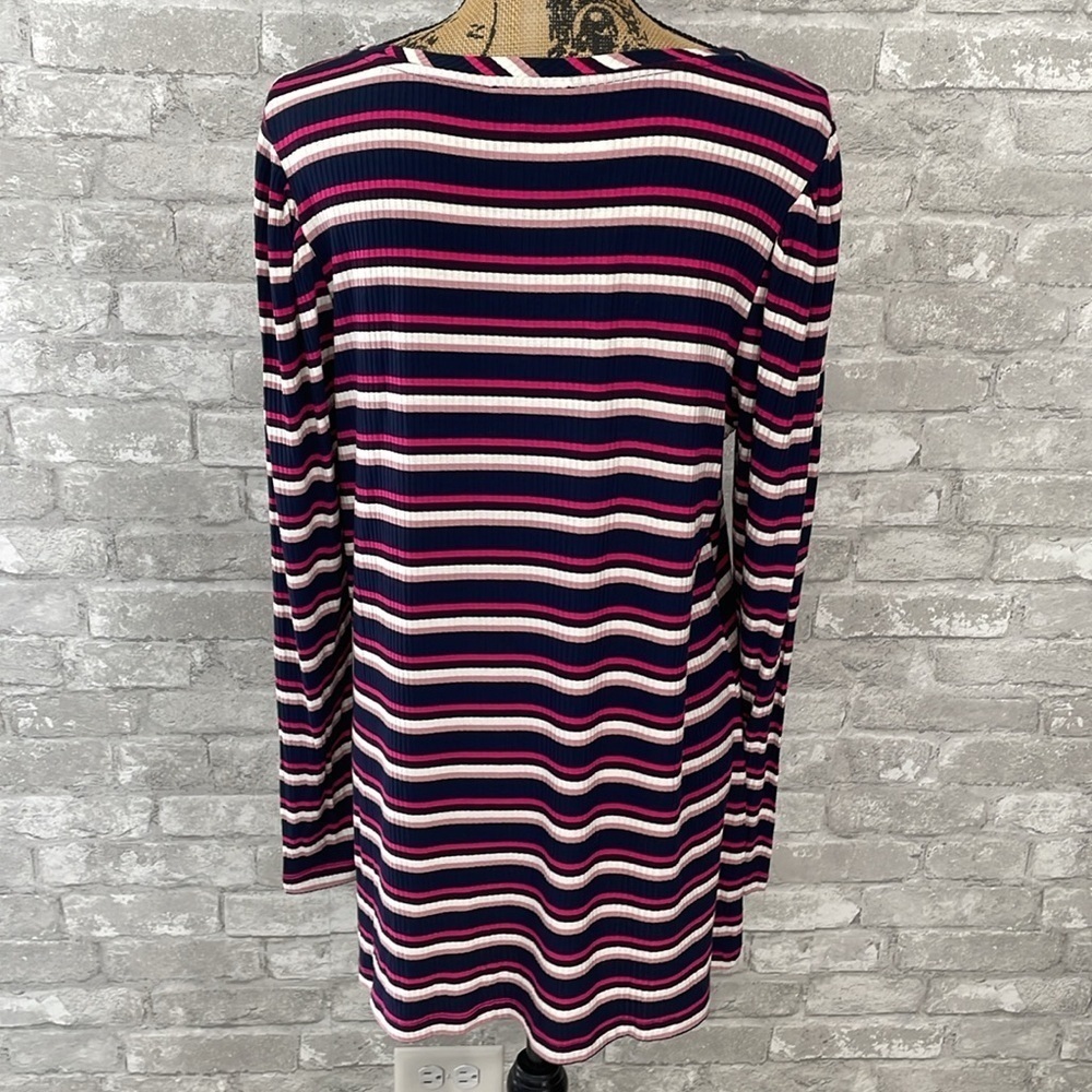 Lane Bryant Ribbed Striped Top - Picture 3 of 6